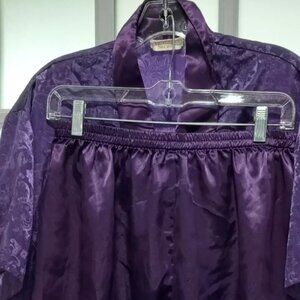 Vintage Victoria's Secret Women Pajama Shorts Set Size Medium Gold Label